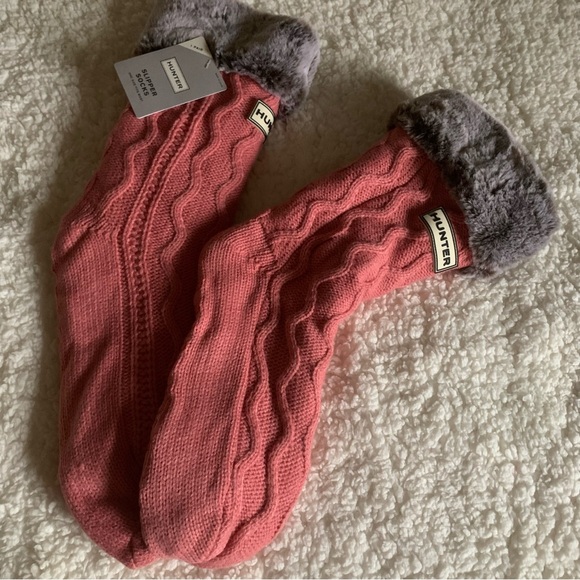 NWT Hunter winter lounge socks with anti slip - Picture 4 of 6